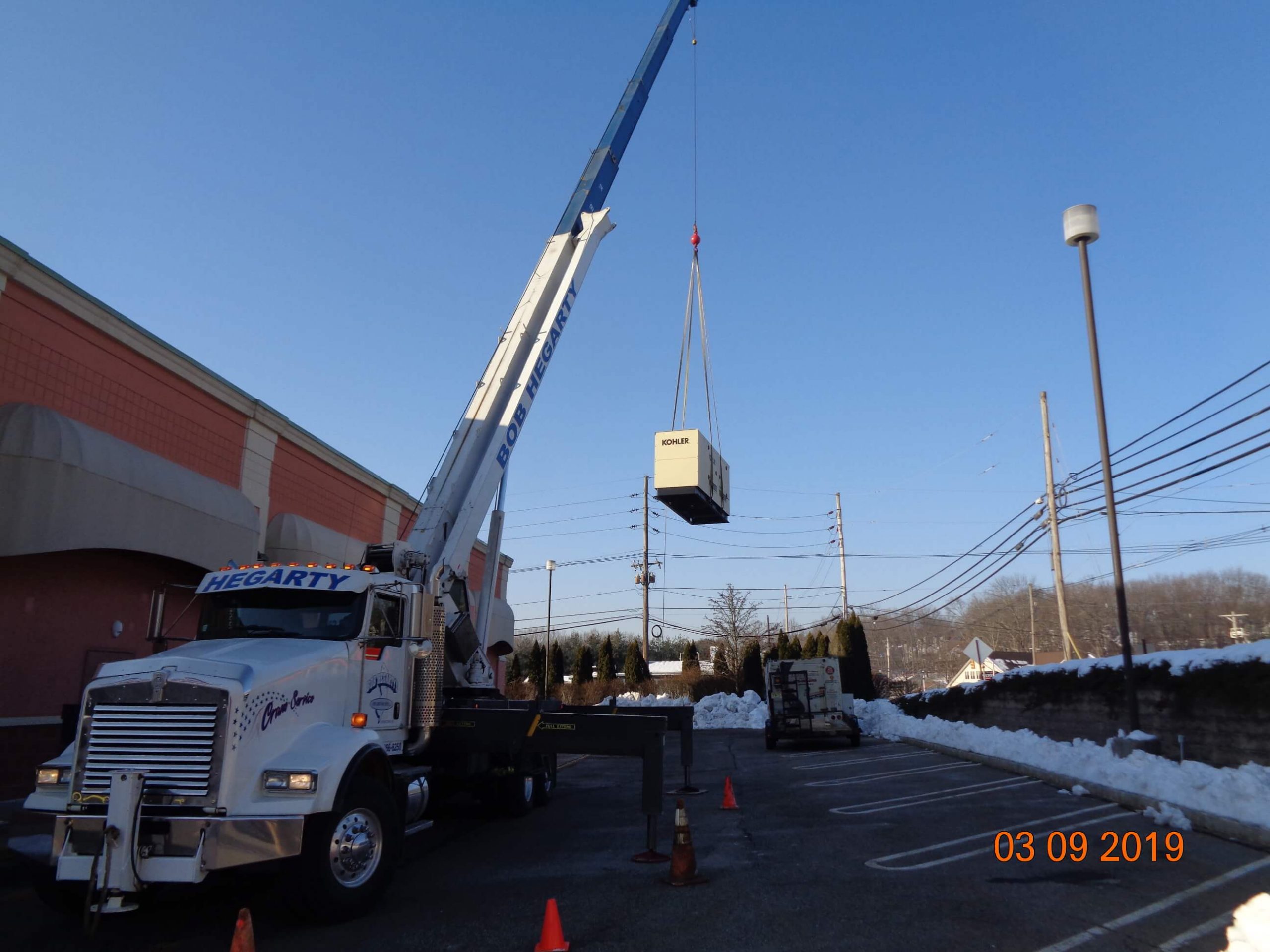 Installation of an emergency generatior