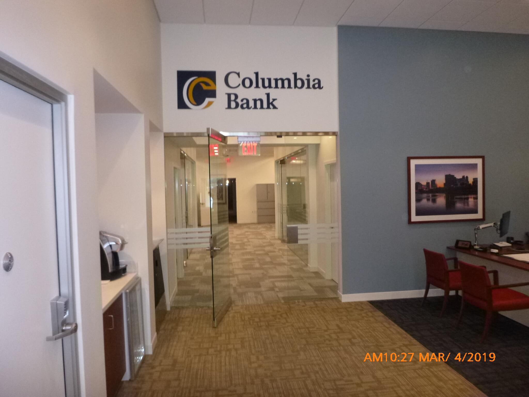 Complete tenant fit up for a bank